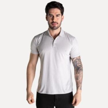 Imagem de Camisa Polo Ellus Alodão Pima Mirror Cinza-Masculino