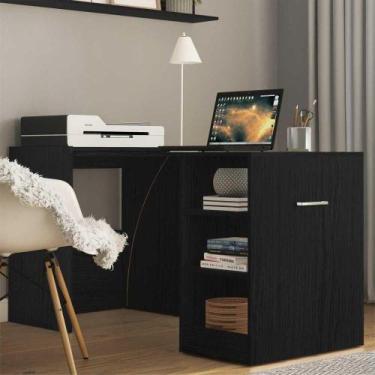 Imagem de Escrivaninha Mesa Dobrável Ibiza Multimóveis Preta - MULTIMOVEIS