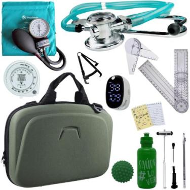Imagem de Kit Fisioterapia Maleta Goniometro Martelo Buck Completo - Love Saude,