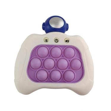 Imagem de Pop It Mini Game Interativo 4 Modos Portatil Astronauta Jogo Luzes Som Anti Estresse Fidget Sensoria
