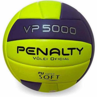 Imagem de Bola Vôlei Penalty VP 5000 X, Amarelo e Azul