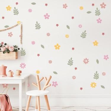 Imagem de Adesivo Decorativo Flores 03 Infantil Lavável Seguro Fácil Aplicação Decoração Quarto Bebê Área Kids