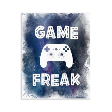 Imagem de Stupell Industries Arte de placa de parede Game Freak Splash, design de Marcus Prime, 14 x 11