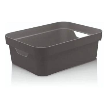 Imagem de Caixa Organizadora Cube Média 10,5L Plástico Com Alças