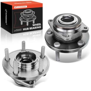 Imagem de A-Premium 2 rolamentos de roda dianteira e conjunto de cubo com 5 terminais compatíveis com Chrysler 200 2011-2014, Sebring 2007-2010, Dodge Avenger 2008-2014, Caliber 2009, AWD ou FWD