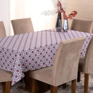 Imagem de Toalha de Mesa Estampa Digital Natal, 100% Poliéster, Tecido Oxford, 2,00x1,40m, 6 Lugares, Decoração Festiva (Estampa 5)