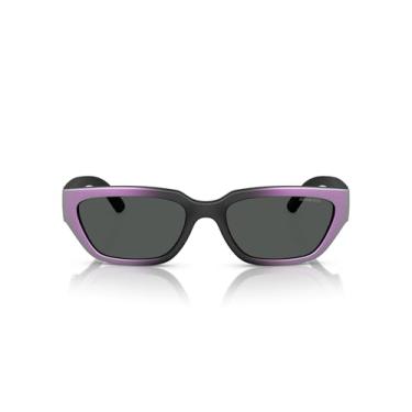 Imagem de Óculos de Sol Arnette Curbside 0AN4350 297687 Tam 55 / Preto/Roxo - Lentes Cinza Escuro