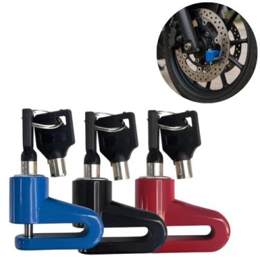 Imagem de Trava Tranca Cadeado de Moto de Disco Universal Antifurto