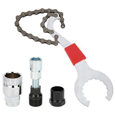 Imagem de KIMISS Conjunto de Ferramentas de Remoção de Corrente de Bicicleta-removedor de Suporte Multifuncional, Extrator de Roda Livre e Manivela para Manutenção de Bicicletas de Montanha e Estrada