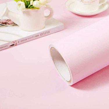 Imagem de practicalWs Papel de parede autoadesivo rosa, papel de parede, fácil de aplicar, 40 cm x 1390 cm, papel de parede de papel de parede para reforma de mesa e porta