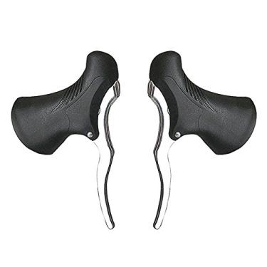 Imagem de Alavanca de Freio Bicicleta Alumínio Leve MTB Montanha Alavancas para Ciclismo Conjunto Guidão Drop Dianteiro e Traseiro Firme