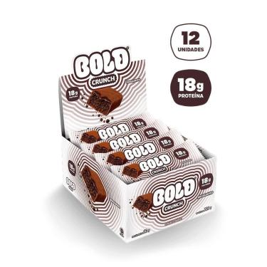 Imagem de Barra de Proteína Crunch - 12 Unidades 60g Brigadeiro - Bold-Masculino
