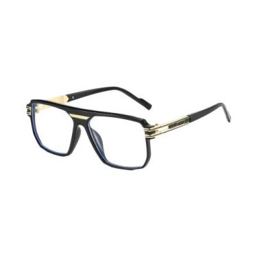 Imagem de Óculos De Sol Masculinos Grandes Quadrados UV400 Estilo Aviador Design