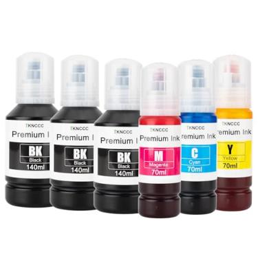 Imagem de TKNCCC 502 frascos de refil de tinta compatíveis com Ecotank ET-2850 ET-3850 ET-4760 ET-2760 ET-3830 ET 4850 ET-15000 ET-3843 ET-2980 ET-2750 ET4750 ET3750 Pr. inters (666) 0 ml de alta capacidade)