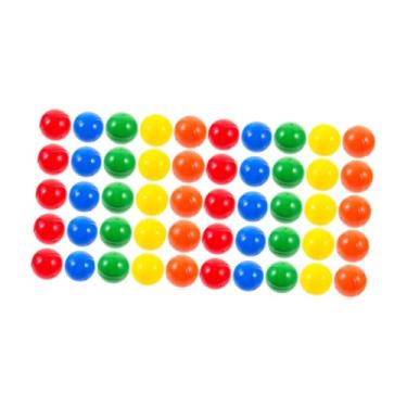 Imagem de Yunhgft Conjunto de 45 Bolas de Bingo, Bolas de Rifa, Bolas Ocas para Jogos, Bolas Decorativas Redondas, Material PP Leve E Liso, Adequadas para Festas, Encon, 5 Cores, 45 a 50 Bolas