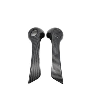 Imagem de 2 PCS Carro Esquerda Direita Puxador da porta interna Maçaneta da tampa externa Substituição da guarnição Compatível com Renault Koleos 1 2008 2009 2010-2016 80945JY50A 80944JY50A(LHD-Carbon 2 PCS)