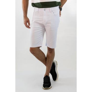 Imagem de Bermuda Branca Masculina Slim Sarja Elastano Anticorpus-Masculino