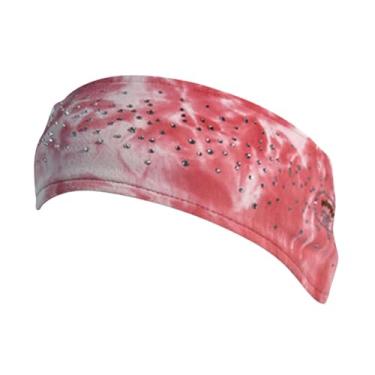 Imagem de menolana Faixa de cabeça para patinação artística, absorvente de suor, protetora e térmica, multifuncional, ideal para exercícios, futebol, academia e esportes, Vermelho