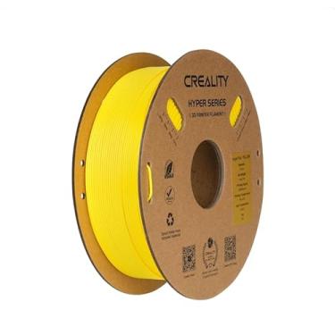 Imagem de Creality Hyper PLA Filament 1.75mm, alta velocidade PLA 30-600mm / s Rápido 3D Printer Filament, Precisão Dimensional +/-0.02mm, cabe a maioria das impressoras 3D FDM, 1KG (2.2lbs) Bobina (amarelo)