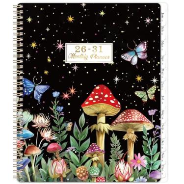 Imagem de Agenda mensal 2026-2031 - Planejador/calendário de 5 anos, 23 x 28 cm, encadernação de fio duplo + bolso - MGHD