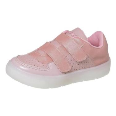 Imagem de Tenis Infantil Feminino Menina Sapato Com Luzinha Luz Led - Beakid, Ro