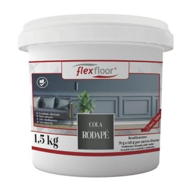 Imagem de Cola Rodapé Flexfloor Balde 1,5kg Colagem de Rodapés de Madeira EPS WP