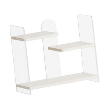 Imagem de SiaBiced Suporte de mesa para canecas, organizador multifuncional e para copos de água e café, ideal para bancadas de escritório, Plano Branco