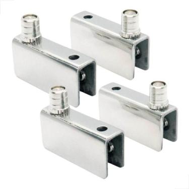 Imagem de Dobradiça Inox Porta De Vidro Rack (2 Par) 05 a 10mm - Fast Vidros