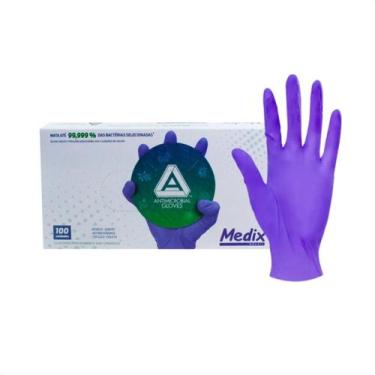 Imagem de Luva Medix Com 100 Unidades Tamanho M Sem Po Antibacteriana