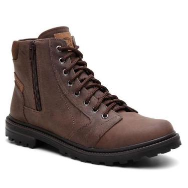 Imagem de Bota Masculina Adventure VNT em Couro Legítimo com Solado de Borracha 