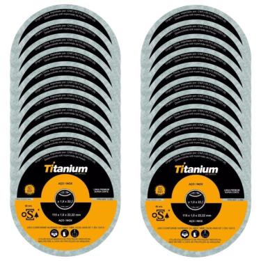 Imagem de Kit 50 Unidades De Disco De Corte Fino 11,5Cm 5047 Titanium