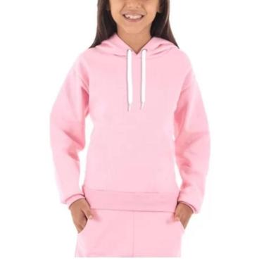 Imagem de Moletom Infantil Moleton blusa de frio Feminino Agasalho Alta Qualidade-Feminino