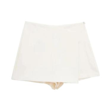 Imagem de Saias Shorts Assimétricas de Cintura Alta - Estilo Vintage Chic Willsh