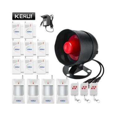 Imagem de Sistema De Alarme Residencial Com Sirene Antifurto WIFI De Alto Decibe