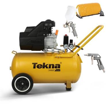 Imagem de Compressor de Ar 2,5 HP 50L 8,5 Pés 8 bar Co Kit Pintura CP8550T-1CK3 