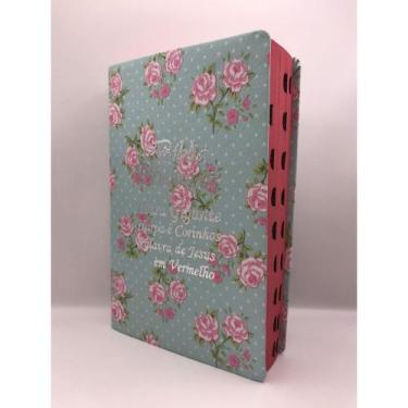 Imagem de biblia sagrada Tamanho Grande As palavras de Jesus são em vermelho Cap