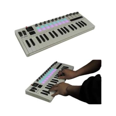 Imagem de Controlador MIDI De 37 Teclas Com Sintetizador Integrado, 16 Pads RGB 