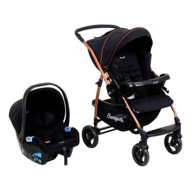 Imagem de Travel System Burigotto Rio 22: Carrinho 22kg + Bebê Conforto Materna 
