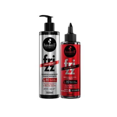 Imagem de Kit Haskell Frizz Cancelado Shampoo 300ml + Máscara Líquida 200ml  Ant