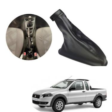 Imagem de Coifa Alavanca Freio de Mão Fiat Strada Trekking 2009 2010 2011 2012 2