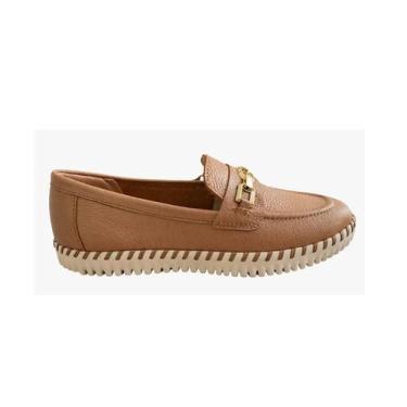 Imagem de Mocassim Casual Feminino Couro Burnish Bottero 022617 Cor:MarromTamanh