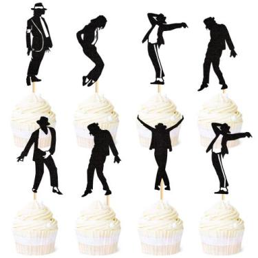 Imagem de Topos para Cupcake Ercadio 30 unidades Silhuetas de Dança Jazz