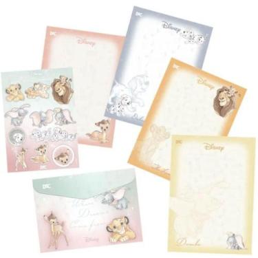 Imagem de Kit Papel de Carta com Envelopes e Adesivos Disney DAC 5589 20 Folhas 