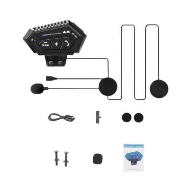 Imagem de Intercomunicador Bluetooth Para Capacete De Moto Com Bateria De 1000mA