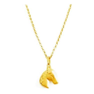 Imagem de Tornozeleira Cavalo Elo Português Ouro 18k Maciça 24cm - DECOLAR JOIAS