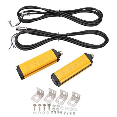 Imagem de BEM0420-A-60NB Cortinas de luz de segurança para grade de luz infravermelha, sensor de tela, dispositivo de segurança para máquinas de perfuração, 4 vigas, 60 mm de altura de proteção 10-30 V