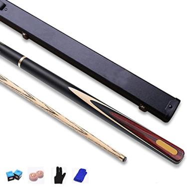 Imagem de LIUHD Conjunto de tacos de bilhar para bilhar com 3/4 divididos em bastão de bilhar de entretenimento Snooker Bilhar ferramenta de bilhar para jogos de mesa fáceis de armazenar em ambientes internos e externos, encaixotado, 10 mm