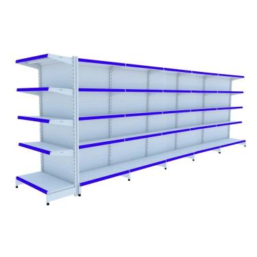 Imagem de Gondola Centro 170 Amapa Flex Kit 5 Metros 1 Ponta Branco PE