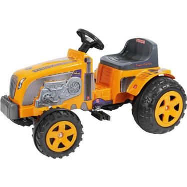Imagem de Mini Trator Pedal Infantil Biemme Fazendeiro - Amarelo