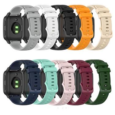 Imagem de Pulseira Garmin Venu/Sq - Tiras de silicone macio de liberação rápida (20 mm), multicolorido, pacote com 10